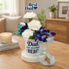 Shop Dad Hero Mug Flower Arrangement for Fathers Day