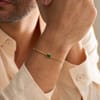 Shop Dad's Emerald Baguette Gold Bracelet