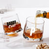 Daddy Cool Personalized Rotating Whiskey Glass - Set Of 2 Online