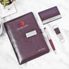Dark Brown Corporate Gift Box (Set of 4) - Customized With Name And Logo Online