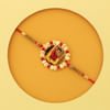 Dazzling Personalized Rakhi Designed with stones Online