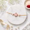 Gift Dazzling Rakhi and Kaju Katli Combo