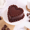 Decadent Heart Truffle Cake