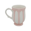 Gift Decorative Vintage Porcelain Tea And Coffee Mug  - Vertical Stripes