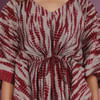 Gift Deep Red Muslin Kaftan Set