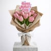 Delicate 10 Pink Tulip Bouquet For Mother's Day