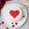 Gift Delightful Heart Red Velvet Cake (250 Gm)