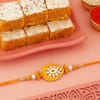Delightful Rakhi And Barfi Hamper Online