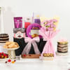 Buy Delightful Snacks And Floral Surprise Hamper