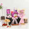 Delightful Snacks And Floral Surprise Hamper Online
