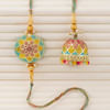 Gift Designer Bhaiya Bhabhi Meena Work Rakhi