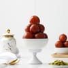 Shop Designer Peacock Rakhi Set with Gulab Jamun