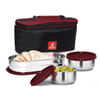 Dhara Stainless Steel Break Time 3 Lunch Box