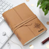 Directional Compass Personalized Leather Diary For 2024