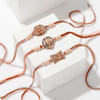 Gift Divine Antique Pearl Rakhi (Set of 3)