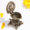 Gift Divine Brass Peacock And Turtle Diya