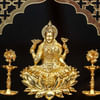 Buy Divine Goddess Laxmi Golden Frame