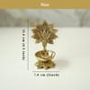Buy Divine Gold Finish Lotus Brass Diya