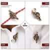 Shop Divine Krishna Button Cover Convertible Rakhi - Set of 2