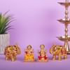 Divine Lakshmi Ganesha And Elephants Idol For Diwali Online