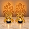 Divine Lakshmi Ganesha Diya Set of 2 Online