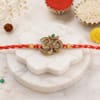 Divine Om Button Cover Convertible Rakhi
