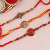 Divine Om Metal Rakhi (Set of 3) Online
