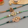 Divinity CZ And Pearl Rakhi (Set of 3) Online