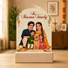 Diwali Family Personalized Caricature Online