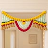 Diwali Marigold Door Toran with Golden Bells Online