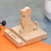 Gift Dog Shaped Personalized Wood Mobile Stand
