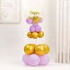 Gift Dreamy Lavender & Gold Birthday Balloon Bouquet