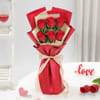 Gift Dreamy Roses and Red Velvet Bento Cake Combo