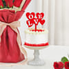 Buy Dreamy Roses and Red Velvet Bento Cake Combo