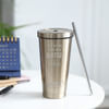 Gift Drink Your Water Personalized Golden Tumbler