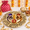 Dry Fruits and Diya Diwali Set