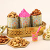 Dry Fruits And Eco-Friendly Gulaal Holi Hamper Online