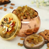 Buy Dry Fruits in Metal Container with Decorative Lid