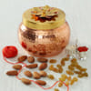 Dry Fruits in Metal Container with Decorative Lid Online