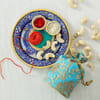 Dry Fruits Potli with Decorative Marble Puja Thali Online