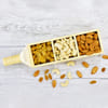 Gift Dry Fruits with Personalized Wooden Holder for Diwali