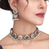 Buy Dual tone Choker Set With Jhumka