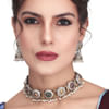 Dual tone Choker Set With Jhumka Online