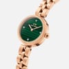 Gift DW Elan Analog Watch for Women Watch with Green Round Dial & Rose Gold Bracelet Band