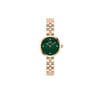 DW Elan Analog Watch for Women Watch with Green Round Dial & Rose Gold Bracelet Band