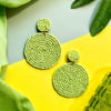 Earrings - Double Trouble - Neon Green Online