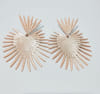 Gift Earrings - Fan Pattern - Gold Tassel - Juju Joy