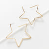 Shop Earrings - Incomplete Star Hoop - Gold - Juju Joy