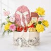 Gift Easter Blooms & Lindt Bunny Milk Chocolate Gift Box