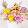 Buy Easter Special Blooms & Lindt Arrangement